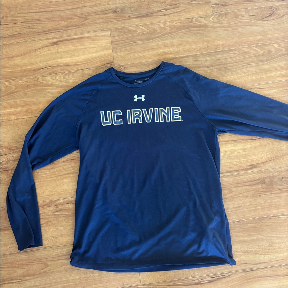 Under Armour Navy UC Irvine Long Sleeve Tee